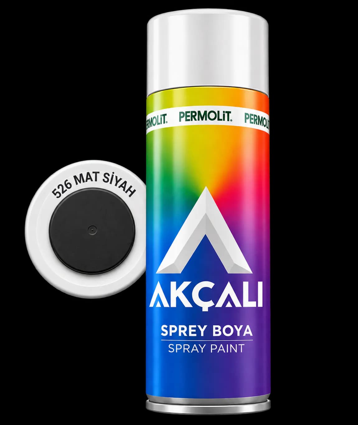Akçalı Sprey Boya Mat Siyah 526 - 1