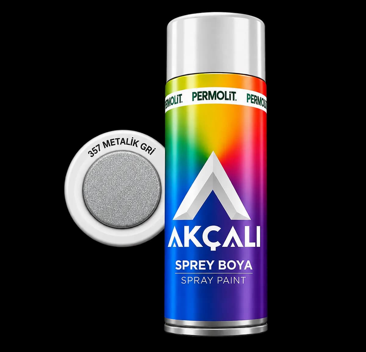 Akçalı Sprey Boya 400 Ml 357 Metalik Gri - 1
